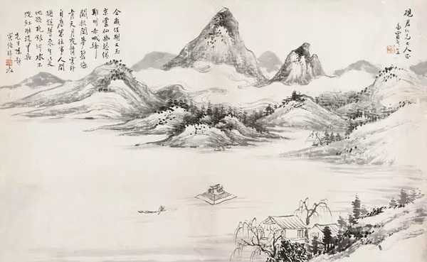 Lot 3145 冒广生?泛舟图
