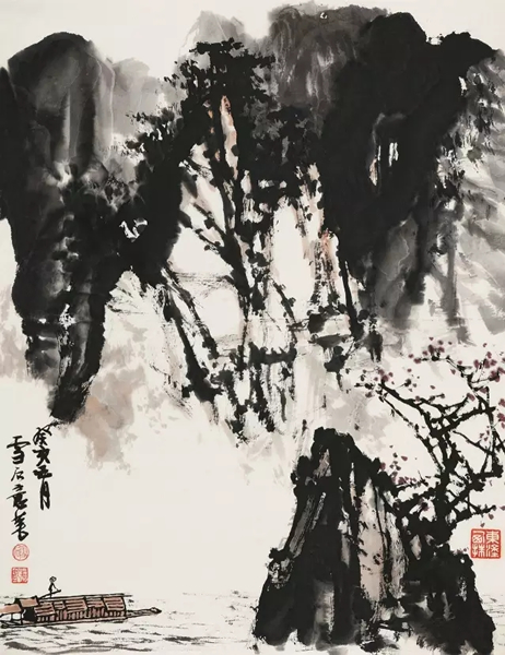 Lot 3193 白雪石(1915-2011)?放筏图