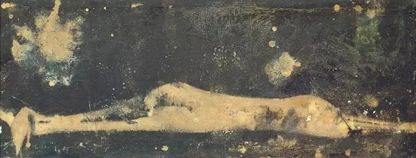 顾福生《月梦》 油彩 画布 46 x 124 cm 1960年作 