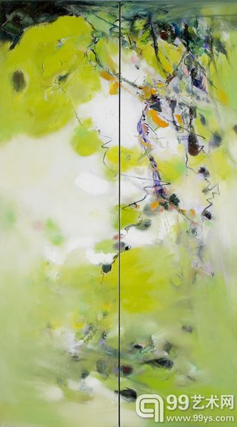NO.69 180x100cm (二联)布面油画  2007