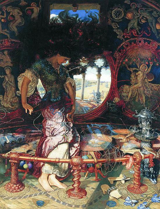 William Holman Hunt ， Lady of Shalott ， 1905