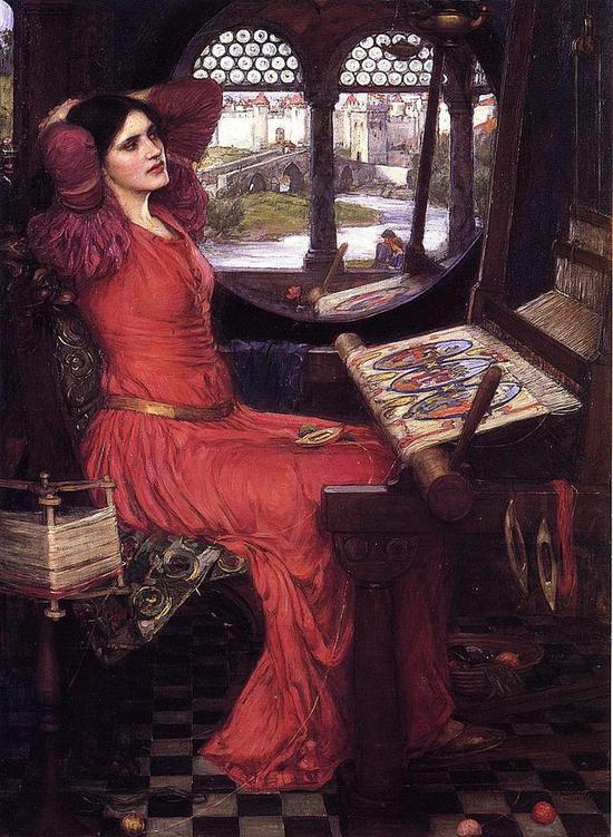 John William Waterhouse ， the Lady of Shalott ， 1915