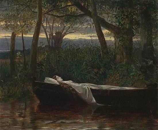 Walter Crane ， The Lady of Shalott ， 1862