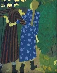 Édouard Vuillard, 散步的女孩们, 1891，海斯收藏品