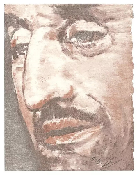 Luc Tuymans,The Nose, 2015, oil on canvas, 30x20cm