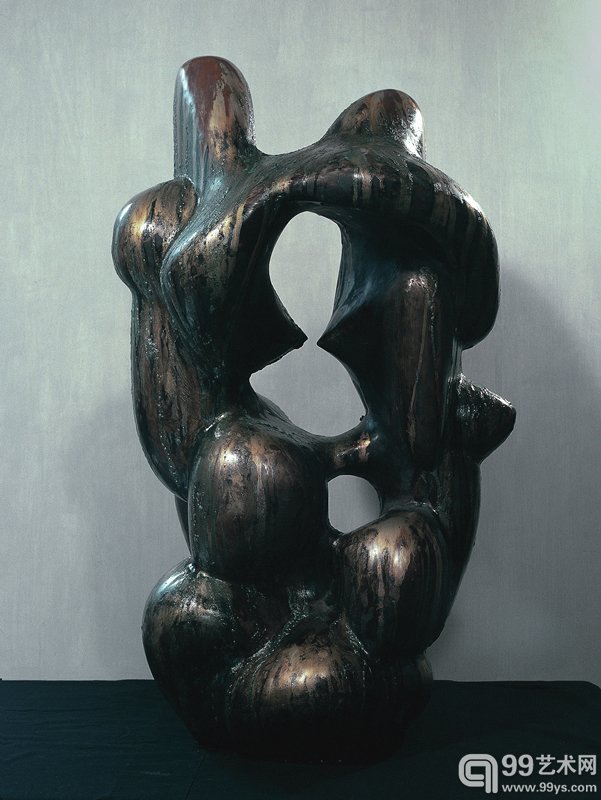 《曲高和寡》青铜 55×35×100cm 1990年