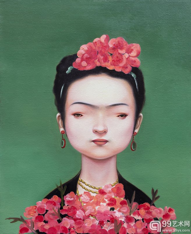 林海容 ,《弗里达1907-1954》 1907-1954, 60x50m, 布面油画,2016年