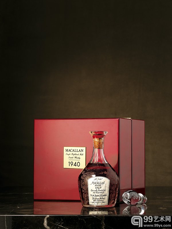 Lot 444 Macallan 1940 Specially bottled for the occasion of H.M. The Queen`s Mother 80th Birthday
