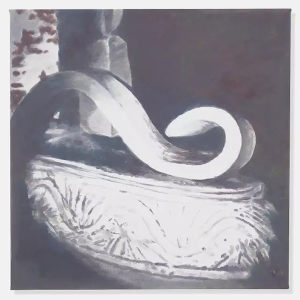 吕克 · 图伊曼斯，《典范》（Luc Tuymans，Model），布面油画，121cm x 121.3cm，2015