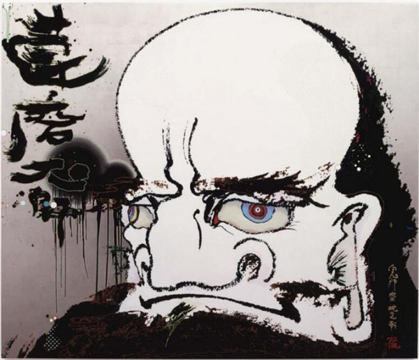 Takashi Murakami, From the perceived debris of the universe, we are still yet unable to reach the stage of nirvana, 2008. 180 x 213.4 cm. Courtesy of the artist and Blum & Poe, Los Angeles/New York/Tokyo. © 2008 Taka...