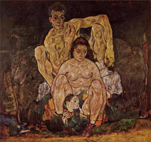 一家人，1918（未完成），图片来自网络