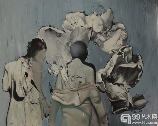 《灵修》 布面油画 120x150cm 2016年 陈尚昌