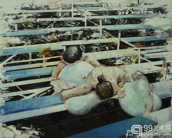 《落墨》-布面油画-120x150cm-2017-陈尚昌