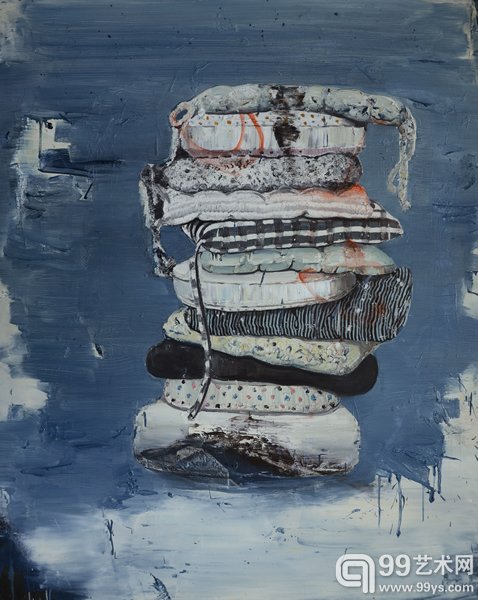 《事件》-120X150cm-布面油画-2016-陈尚昌