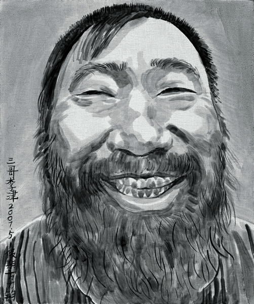 三哥李津 60×50cm，布面油画，2007年