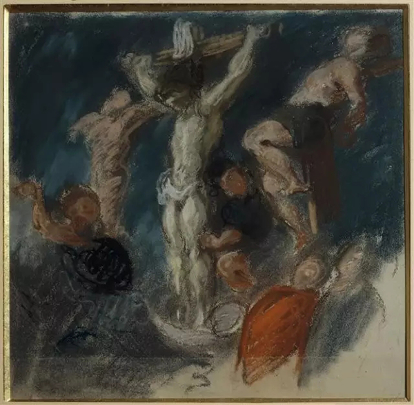 《矛击》（Le coup de lance），欧仁·德拉克罗瓦（Eugène Delacroix），1850，卢浮宫博物馆，巴黎