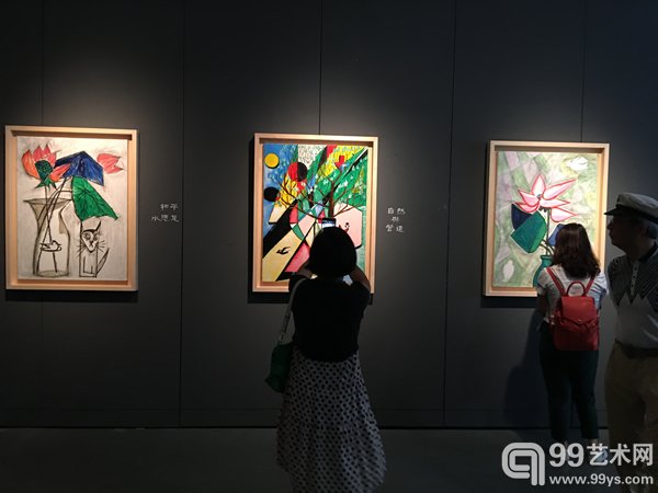 2017年7月8日上午十点，张郎郎首次个人画展`一个文人的从心童画`在清华大学美术学院美术馆隆重开幕。