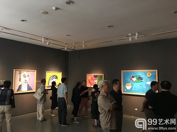 2017年7月8日上午十点，张郎郎首次个人画展`一个文人的从心童画`在清华大学美术学院美术馆隆重开幕。