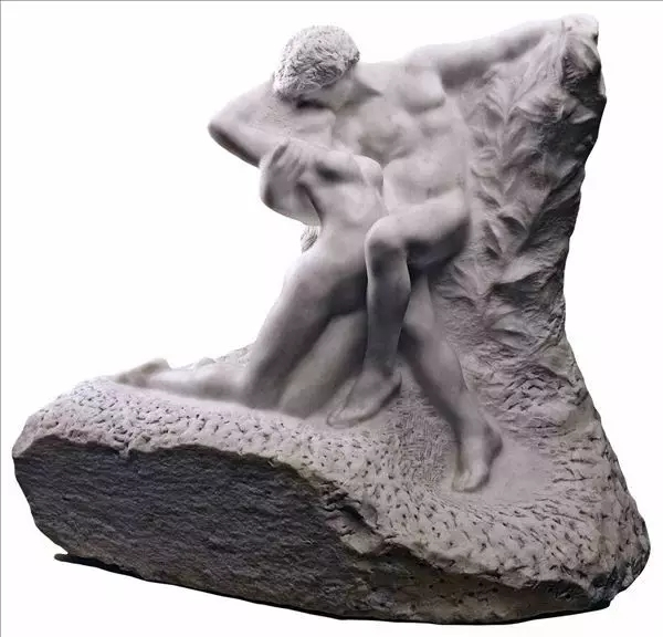 罗丹，永恒之春，1897，青铜雕塑，高77cm