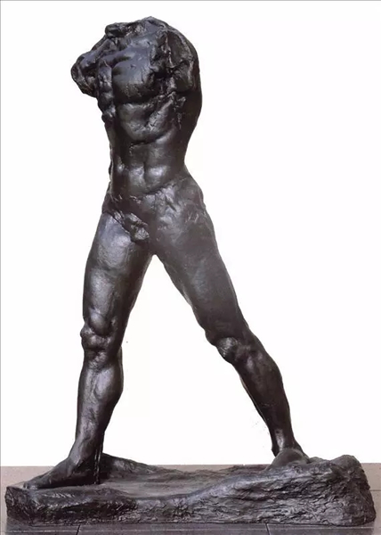 《行走的人》），1907，青铜雕塑，高214cm