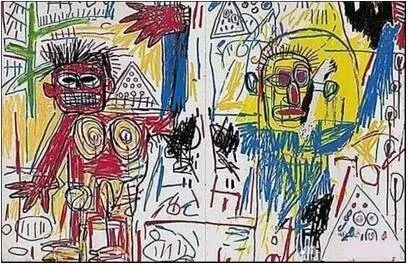 《无题》巴斯奎特  1982年 布面油画