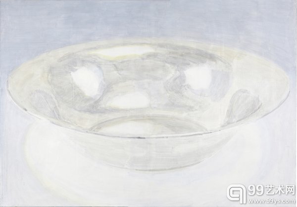 石至莹,《银碗 》,布面油画,200×300 cm,2017