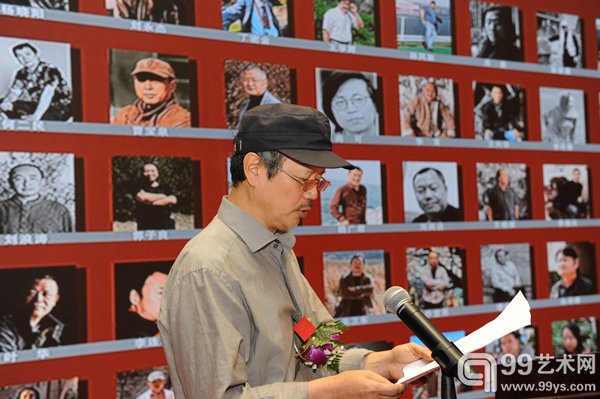 中国艺术研究院国画院院长田黎明致辞杨晓阳专题创研班展览开幕式钱晓鸣摄