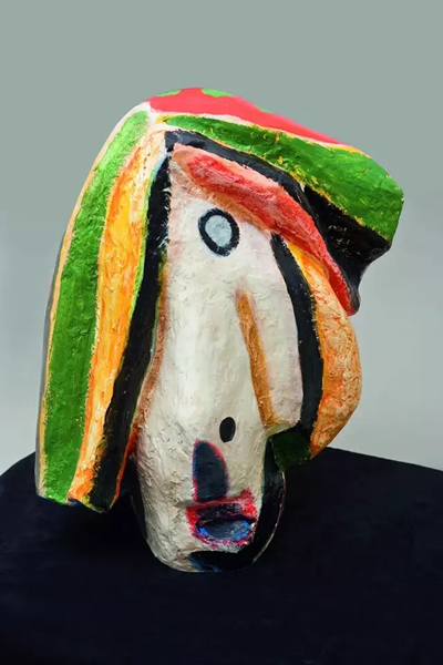《你所知不多，公爵夫人回答道》，93x70x65，青铜色漆,1981