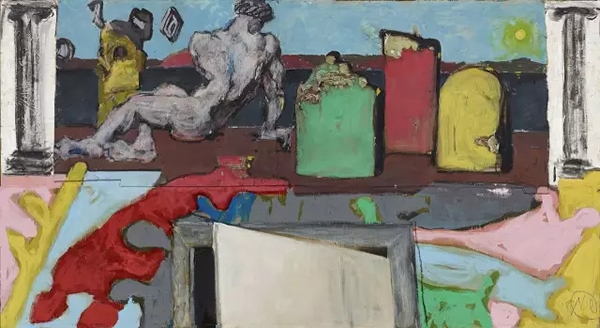 《阿卡迪亚》，120x220，综合材料，2011