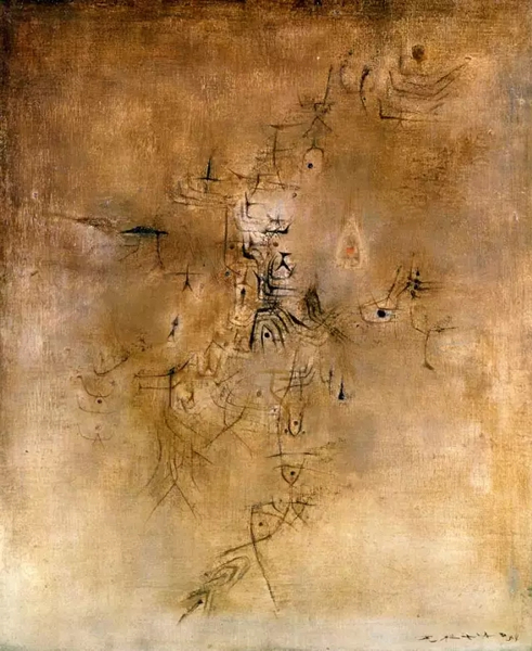 赵无极 龙 45.5x37.5cm 1954年