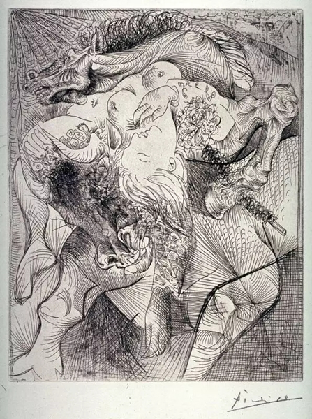 畢加索，《女鬥牛士》，1934年
