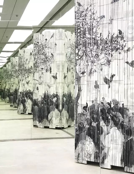 卡巴拉-梦像 / Cabala Dream Image｜370x150x150cm｜绘画装置 / Print installation｜2015