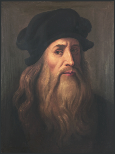 李奥纳多·达·芬奇，《自画像》，布面油画，1505-1510