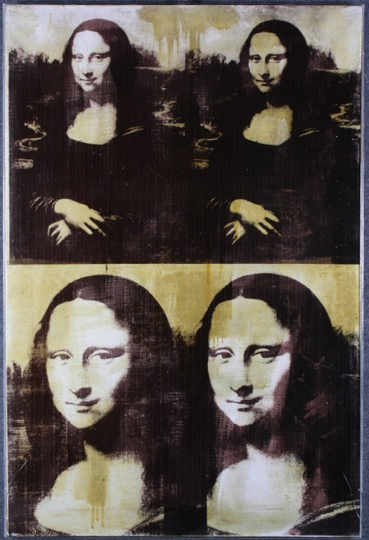 安迪·沃霍尔，《蒙娜丽莎》（一组四幅），布面多重乳化画，108.5 x 72cm，1979年