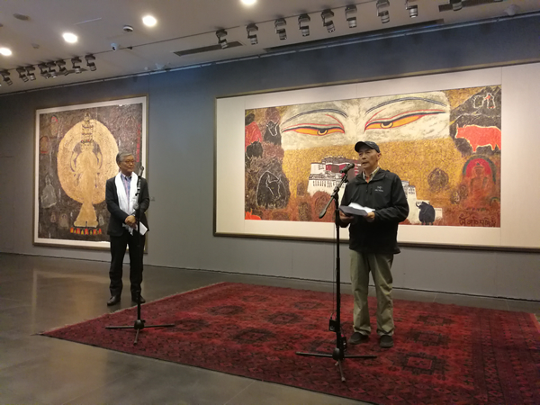 原西藏自治区美术家协会主席韩书力先生致辞