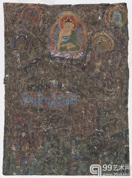 心灵佛光四一  86.5x125cm  藏纸  2012年