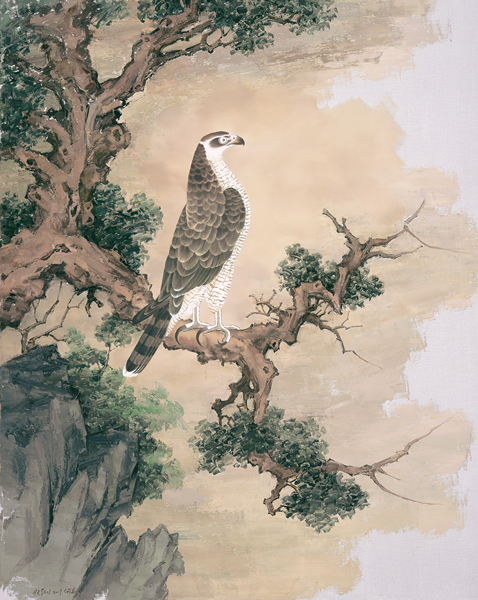 《踌躇之鹰 Hesitant Eagle》, 2017, 布面油画 Oil on Canvas, 120x150cm