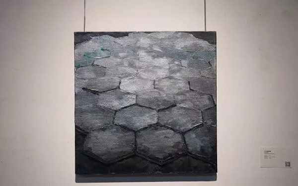 李易纹 六十四块石板  布面丙烯 50×50cm  2015