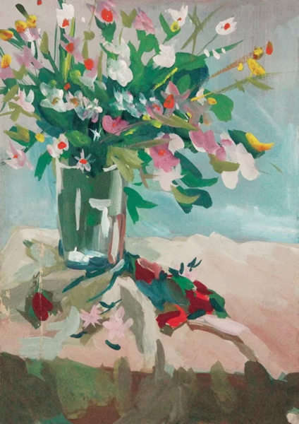 1980.5，静物水粉习作，27.5×19.5