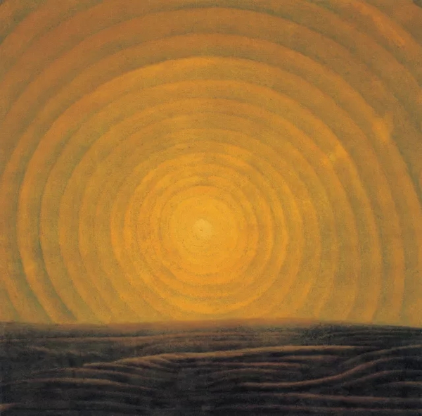 无题，60×60cm，纸上水粉，1984年