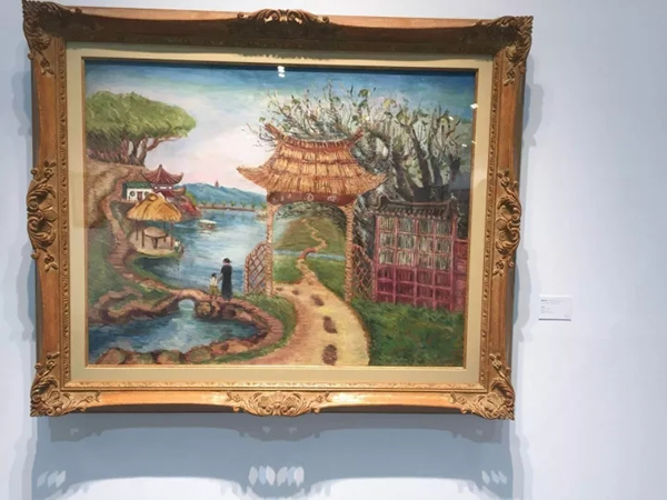 “世纪先锋：台湾现代绘画群像展”展出作品 陈澄波《梅园》，1930