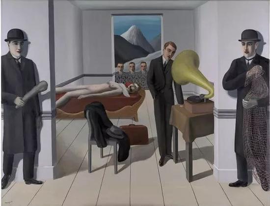 René Magritte， The Menaced Assassin， 1927， Oil on canvas， The Museum of Modern Art， New York， Kay Sage Tanguy Fund