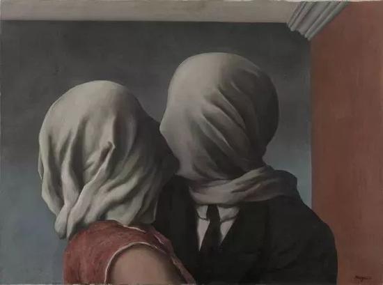 René Magritte， The Lovers， 1928， Oil on canvas， The Museum of Modern Art， New York， Gift of Richard S。 Zeisler