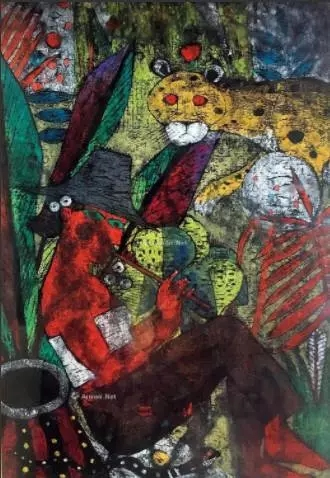 LOT 157叶永青（b.1963），《林寂》，布面油画，1991年作,55×39cmcm