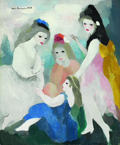 玛丽·罗兰珊《城堡里的孩子》 1930年 油彩 画布 65.7x54.5 cm