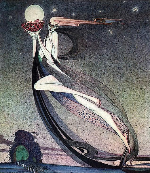 不止会画猫 - In Powder and Crinoline by Kay Nielsen