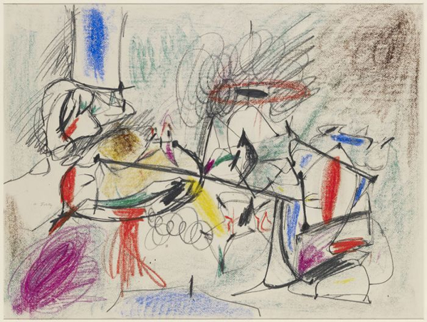Arshile Gorky, Untitled, 1944-45. Photo by Christopher Burke Studio. © 2017 The Arshile Gorky Foundation / Artists Rights Society (ARS), New York. Courtesy of The Arshile Gorky Foundation and Hauser & Wirth