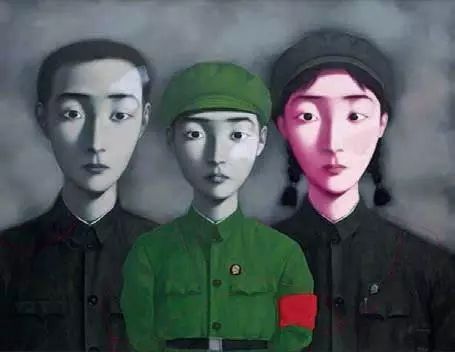 张晓刚 血缘：大家庭3 号 1995 年作 