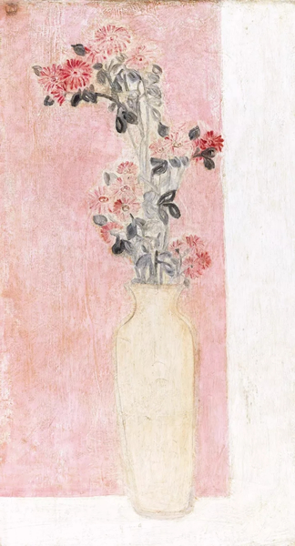 常玉 《粉瓶小野菊》