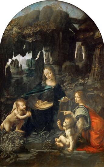 《岩间圣母》（The Virgin of the Rocks）第一幅，1483年-1485年